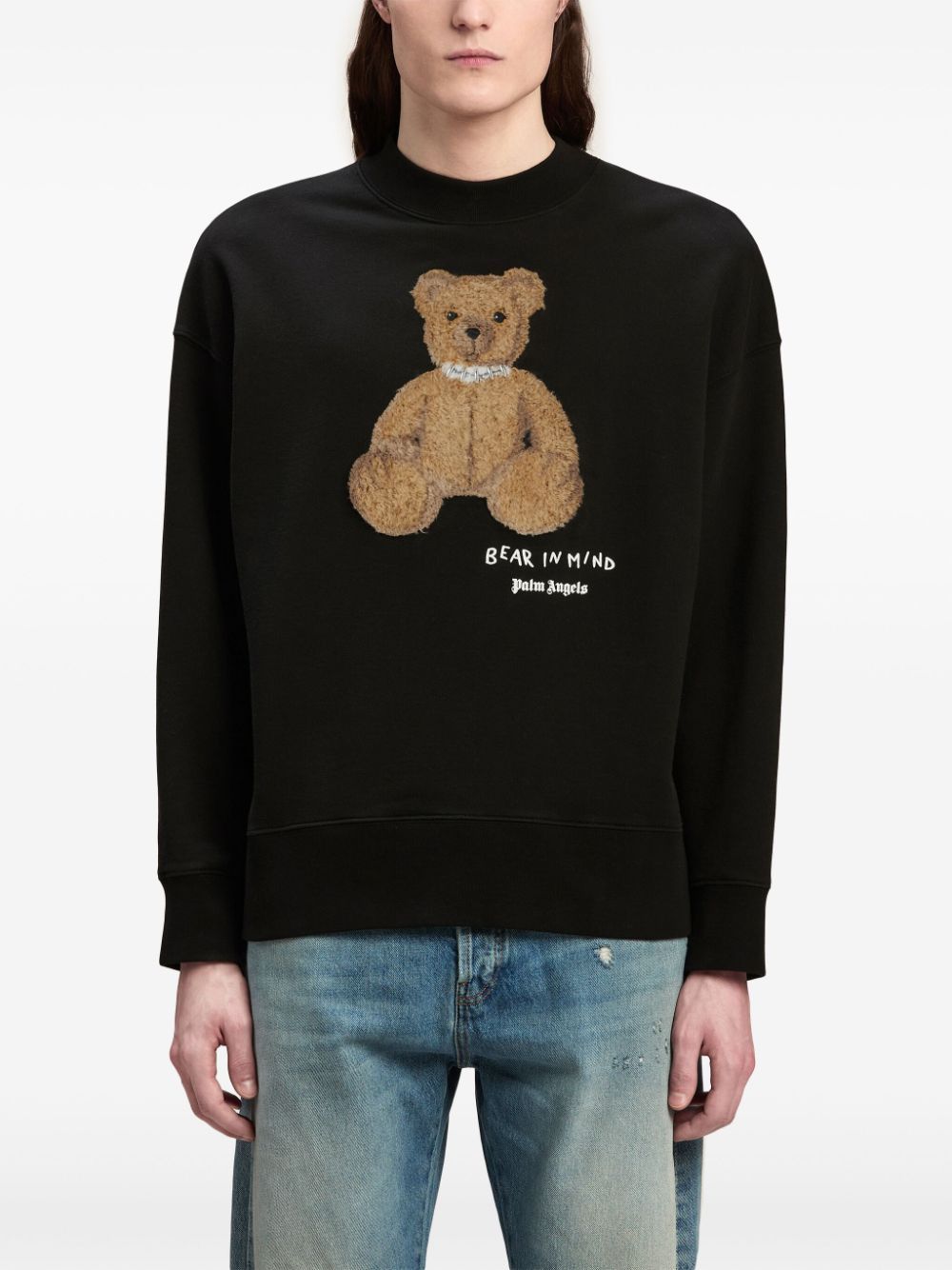 PALM ANGELS Bear in Mind Crew Sweater - FW24