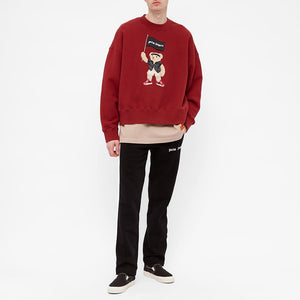 PALM ANGELS Pirate Bear Logo Sweatshirt for Men - Fall/Winter 2024