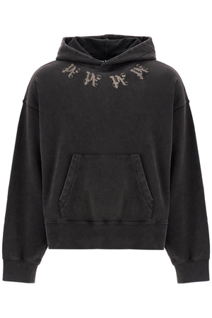 PALM ANGELS Oversized Monogram Hooded Sweatshirt - Size M