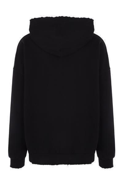 Áo Hoodie Nam Logo Thêu Trên Vải Cotton Màu Xanh Navy