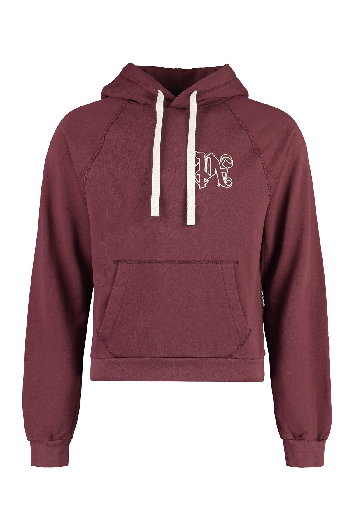 Áo hoodie cotton màu đỏ burgundy