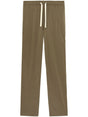 PALM ANGELS Green Wool Blend Trousers for Men - FW23 Collection