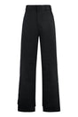 PALM ANGELS Asymmetric Black Cargo Pants for Men