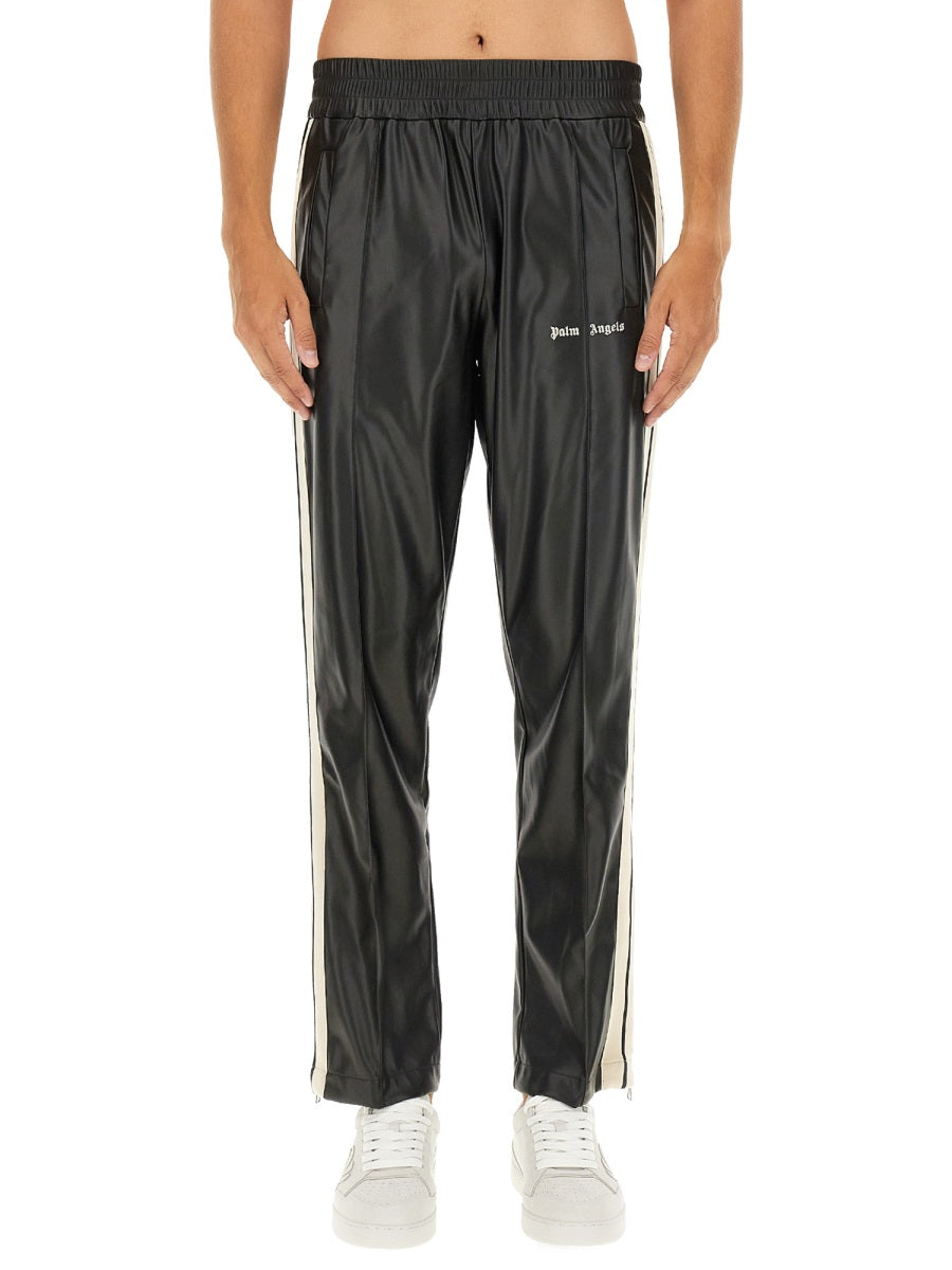 PALM ANGELS Men's Logo Pants Size L for Fall 2024