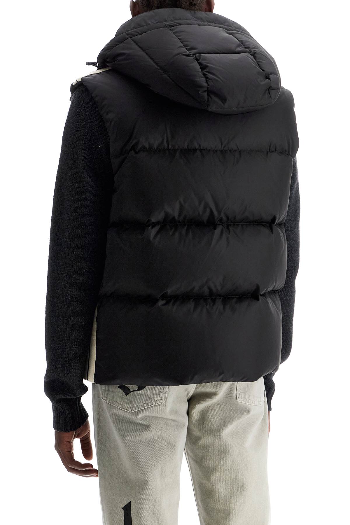 PALM ANGELS Sleeveless Down Jacket with Contrasting Details - Size M