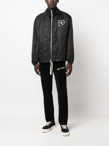 PALM ANGELS Black Hunter Coach Jacket for Men - FW23 Collection