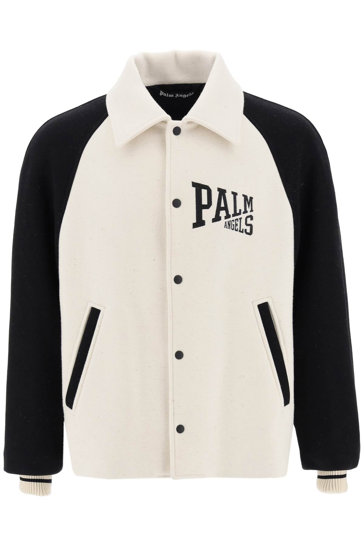 Áo khoác phối màu Pure Wool Varsity của Palm Angels - FW23