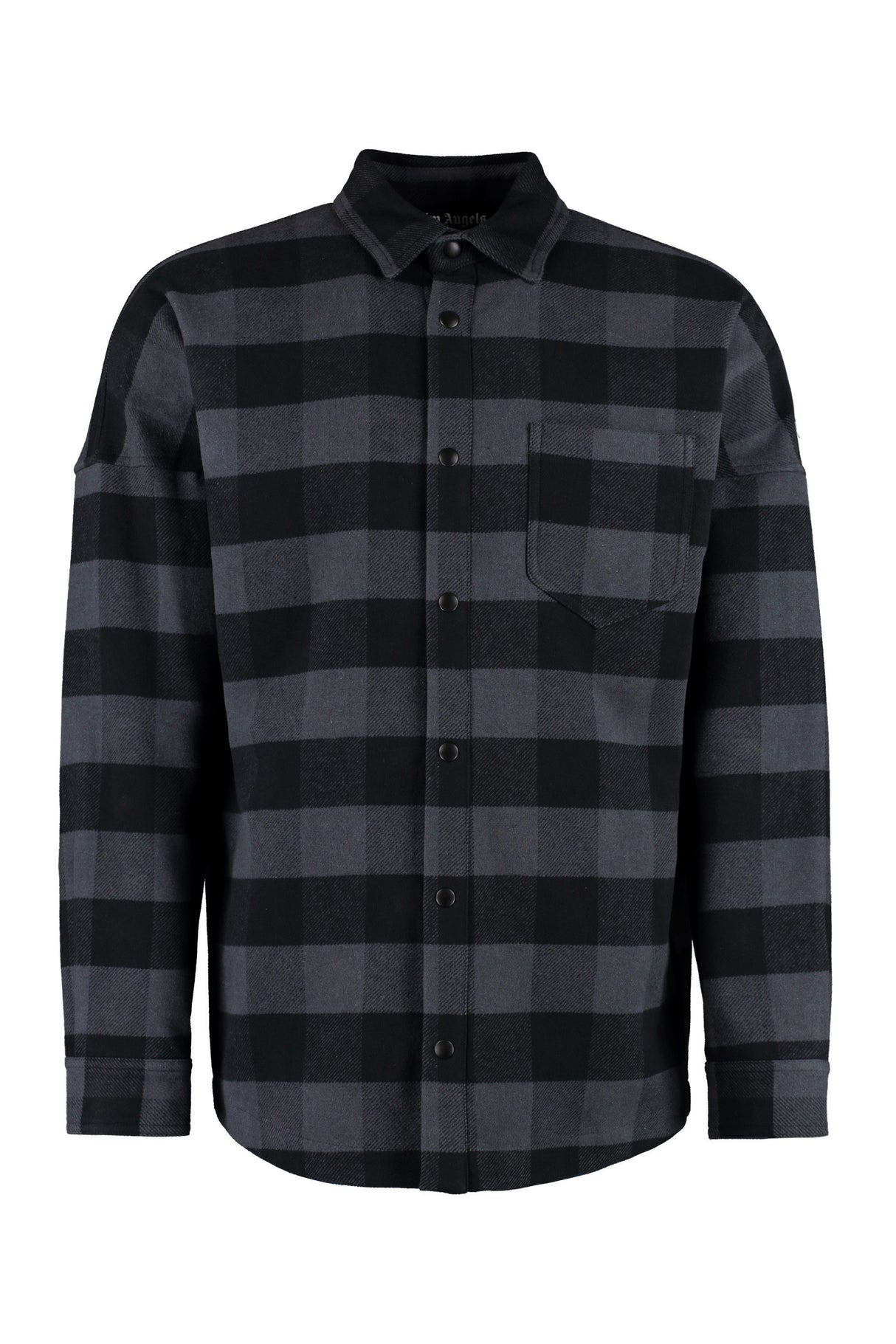 PALM ANGELS Checkered Cotton Overshirt for Men - FW24