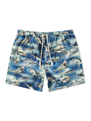 PALM ANGELS Shark Logo Mini Swim Shorts