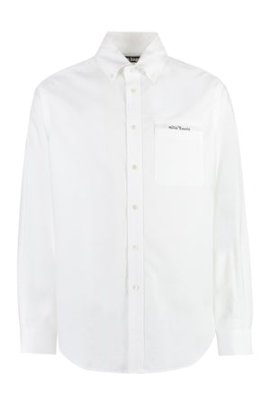 PALM ANGELS Classic Button-Down Cotton Shirt for Men - FW23 Collection