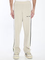 PALM ANGELS Men's Regular Fit Track Pants in Beige Wool and Cashmere Blend