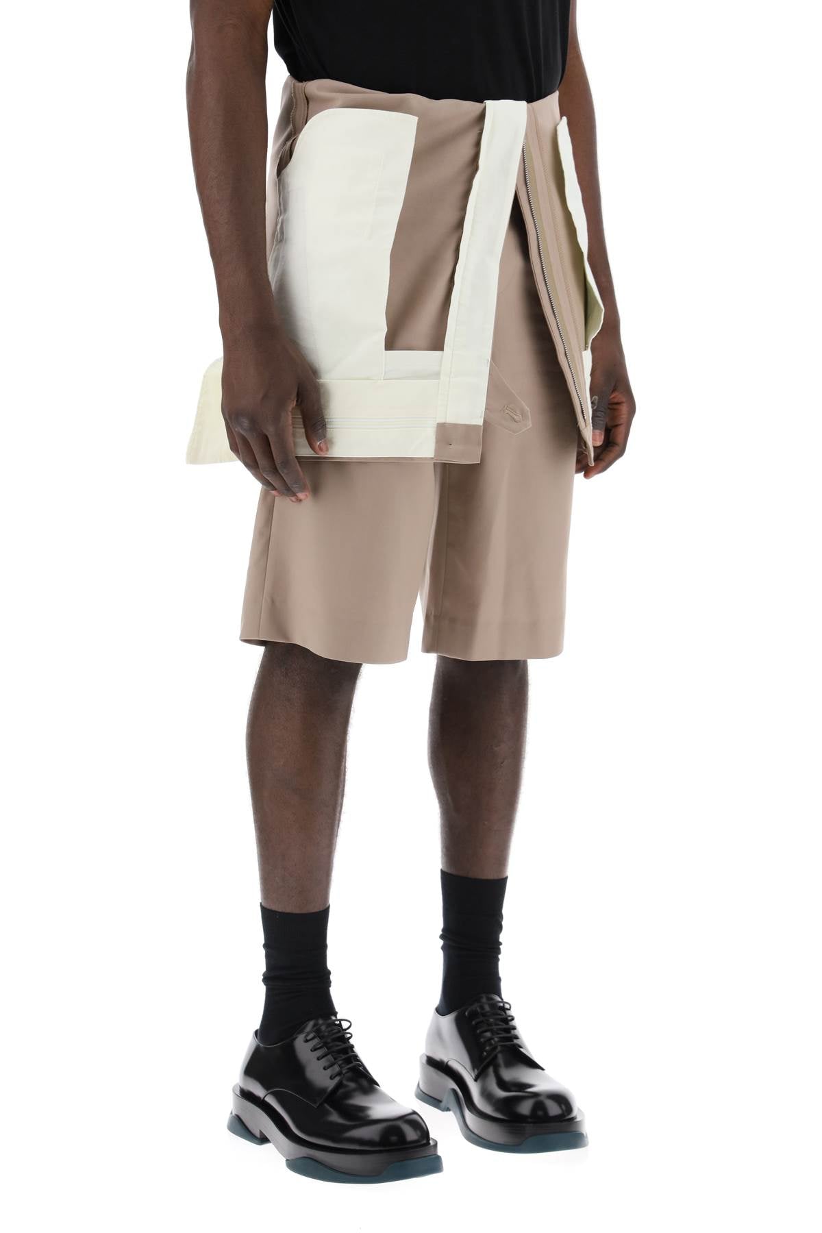 COMME DES GARÇONS HOMME PLUS Tailored Bermuda Shorts with Foldable Panels