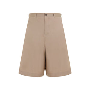 COMME DES GARÇONS HOMME PLUS Brown Wool Shorts for Men - SS24 Collection