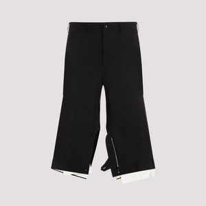 COMME DES GARÇONS HOMME PLUS Black Wool Pants for Men - SS24 Collection