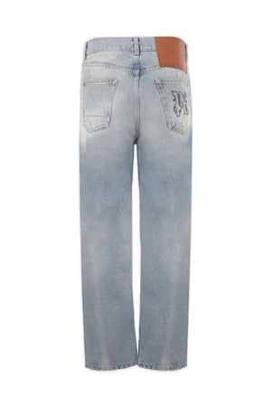 Jeans dáng thẳng rách cổ điển