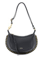 ISABEL MARANT Grained Leather Shoulder Handbag with Gold-Tone Studs for Women