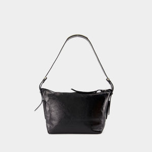 ISABEL MARANT Chic Black Leather Mini Pouch