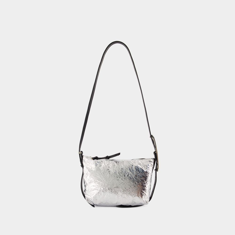 ISABEL MARANT Elegant Mini Silver Leather Purse