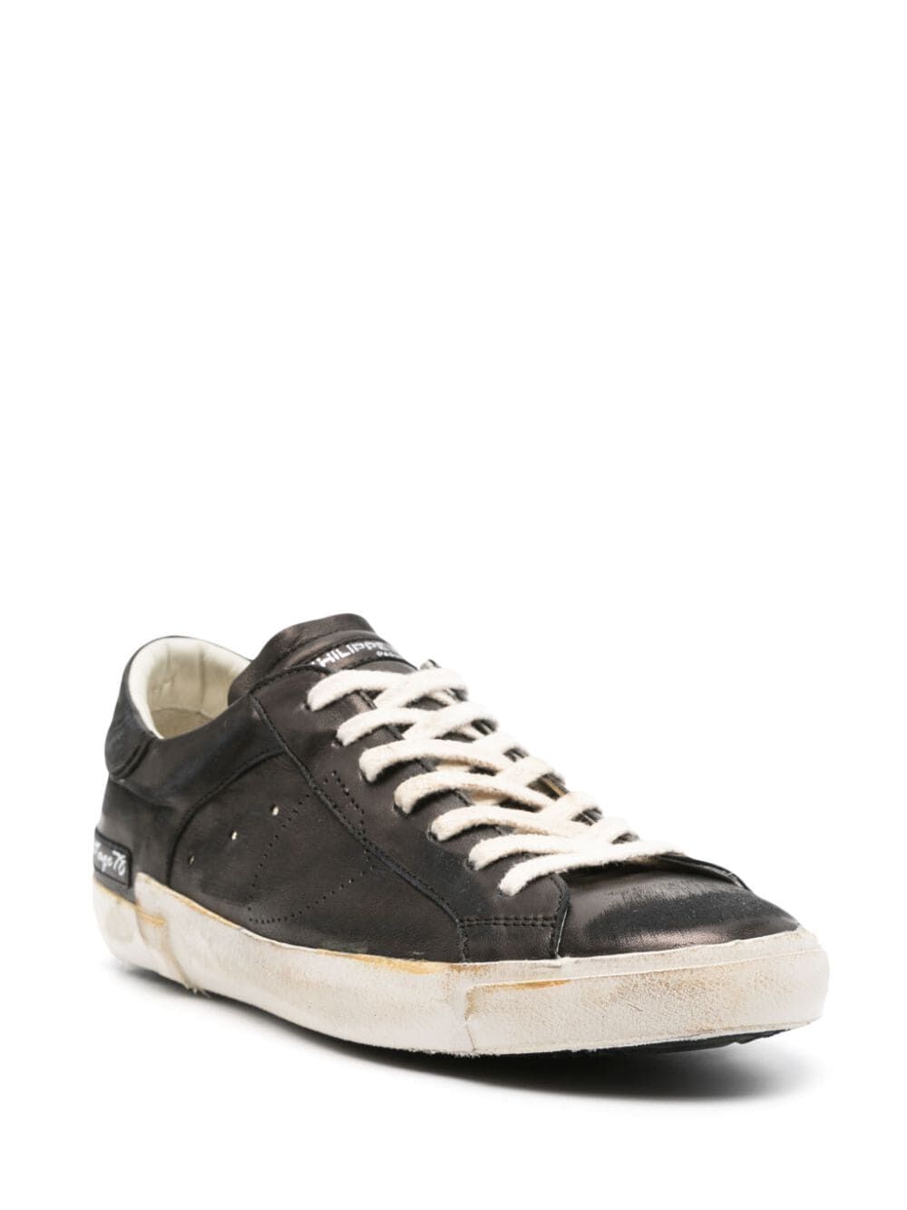 PHILIPPE MODEL PARIS Men's Low Top Leather Sneakers