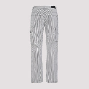 AMIRI Men's Black Cotton Carpenter Pants for SS24