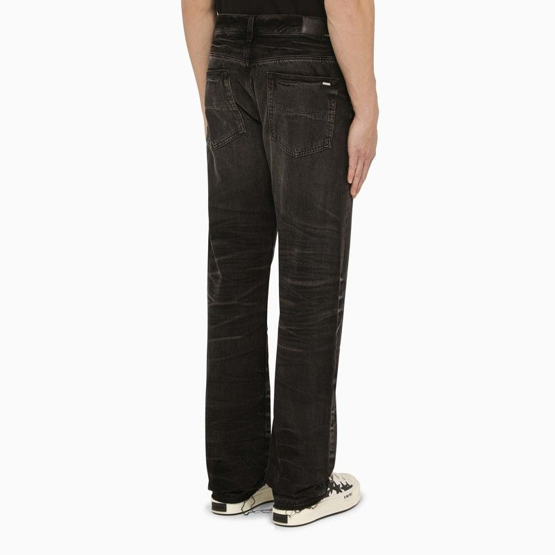 AMIRI Men's Black Washed Cotton Denim Jeans