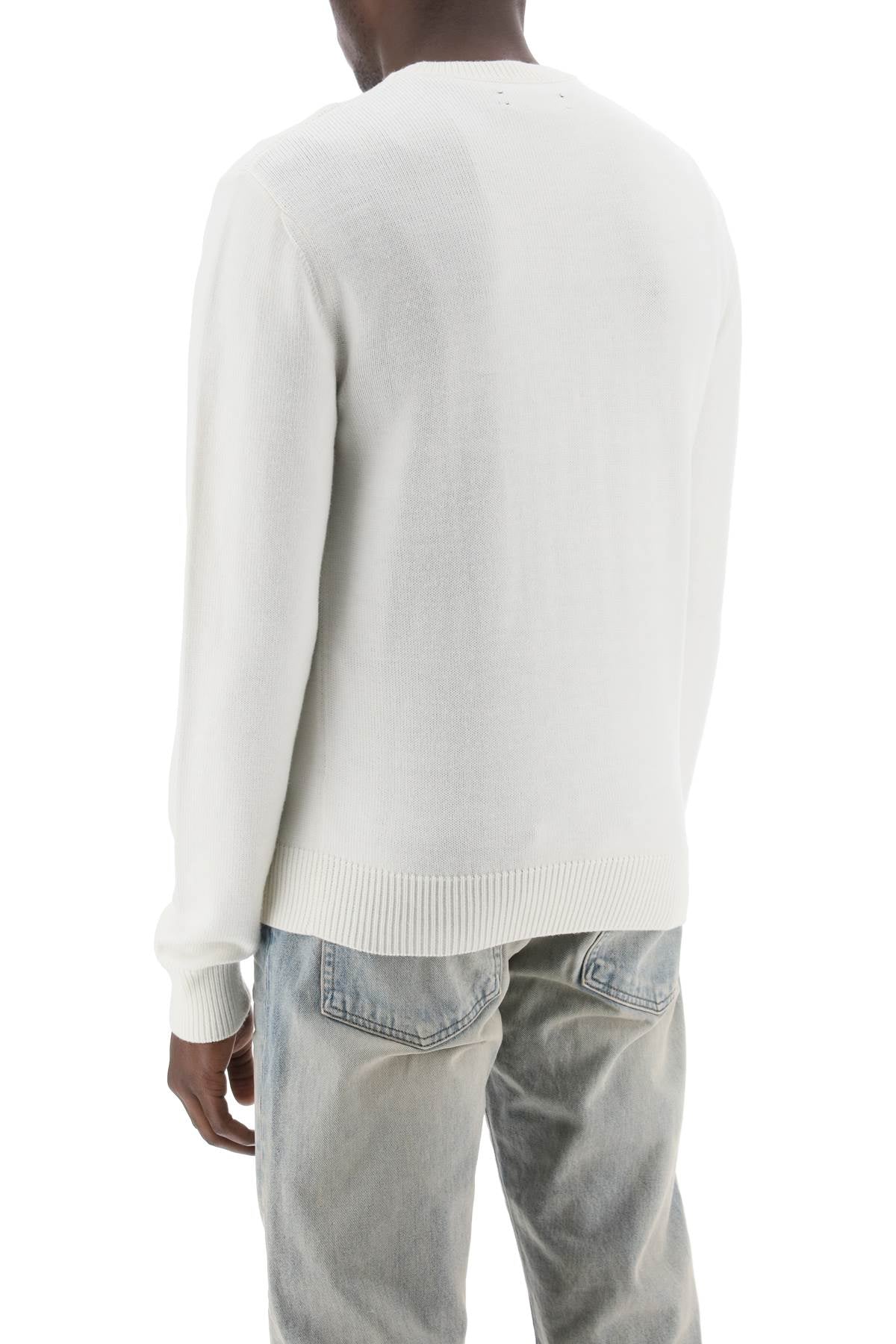 AMIRI Multicolor Men's Wool Sweater with Embroidered Arts District Details