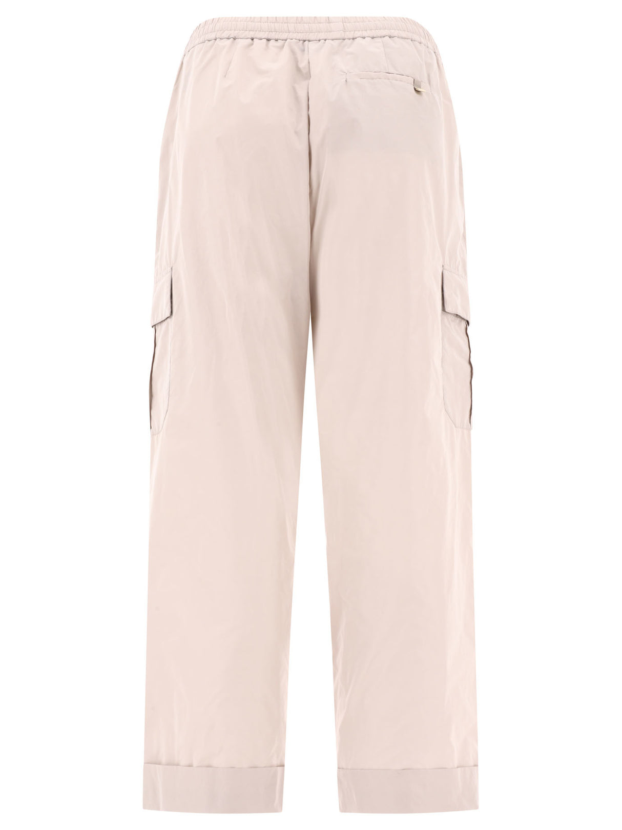 HERNO SS24 Gray Cargo Trousers for Women