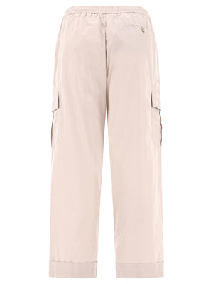 HERNO SS24 Gray Cargo Trousers for Women