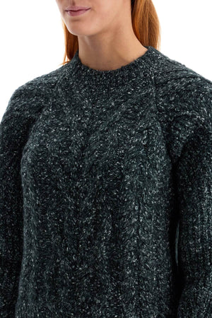 ISABEL MARANT Cozy Cable Knit Crew Neck Pullover - Size FR 36