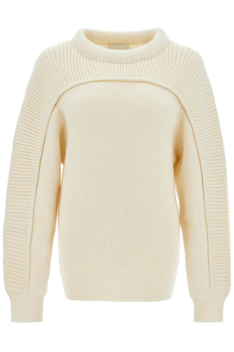 ISABEL MARANT Two-Tone Knit Pullover - Loose Fit, Size 36