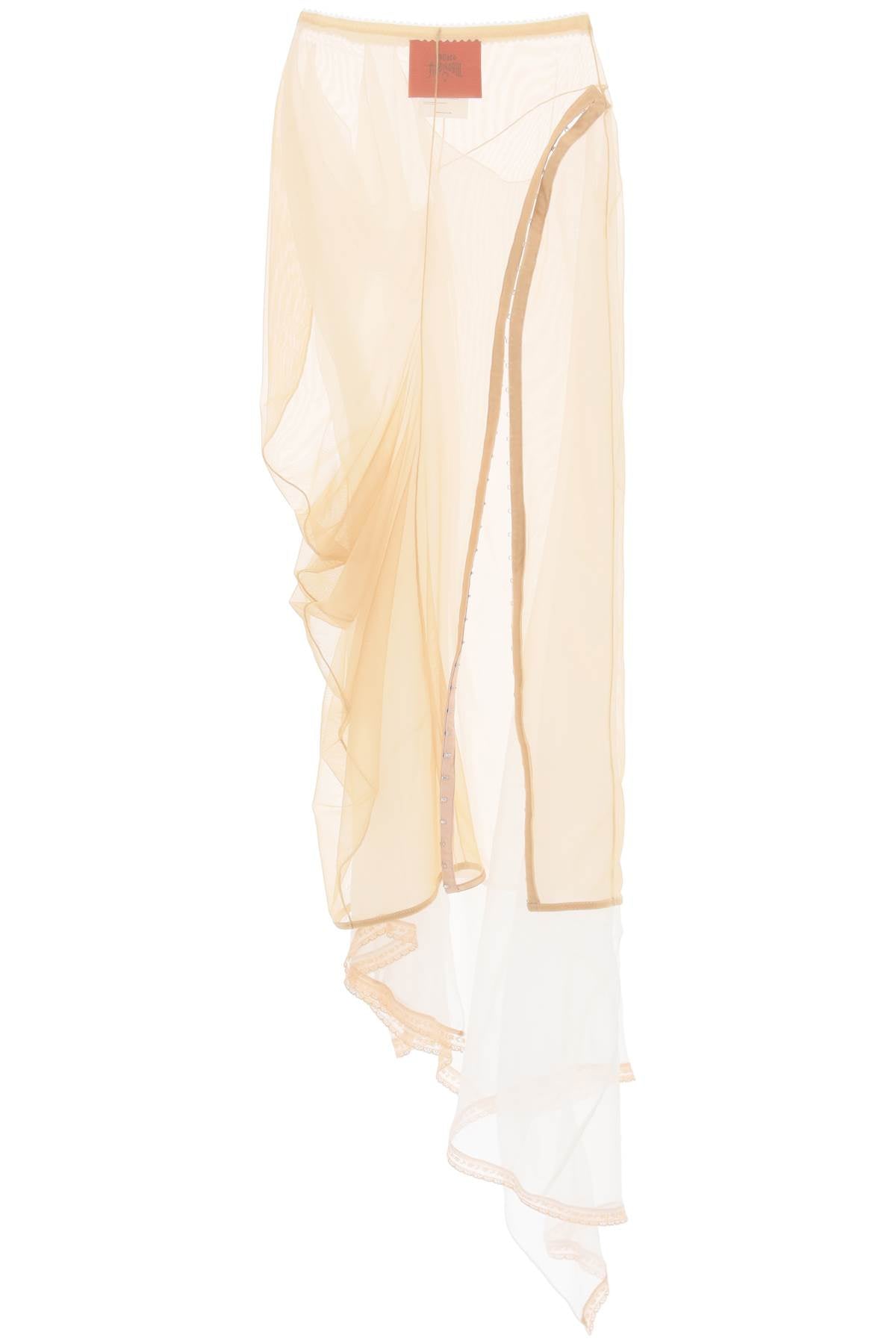 DILARA FINDIKOGLU Sheer Beauty: Maxi Skirt for Women in Mixed Colors