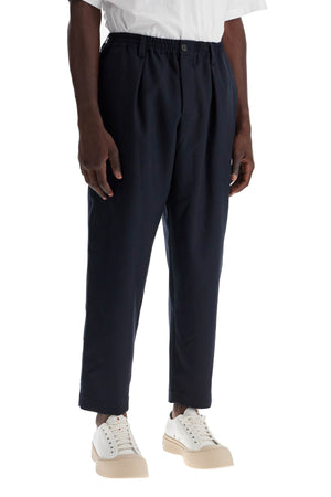 MARNI Elegant Tropical Wool Cropped Pants