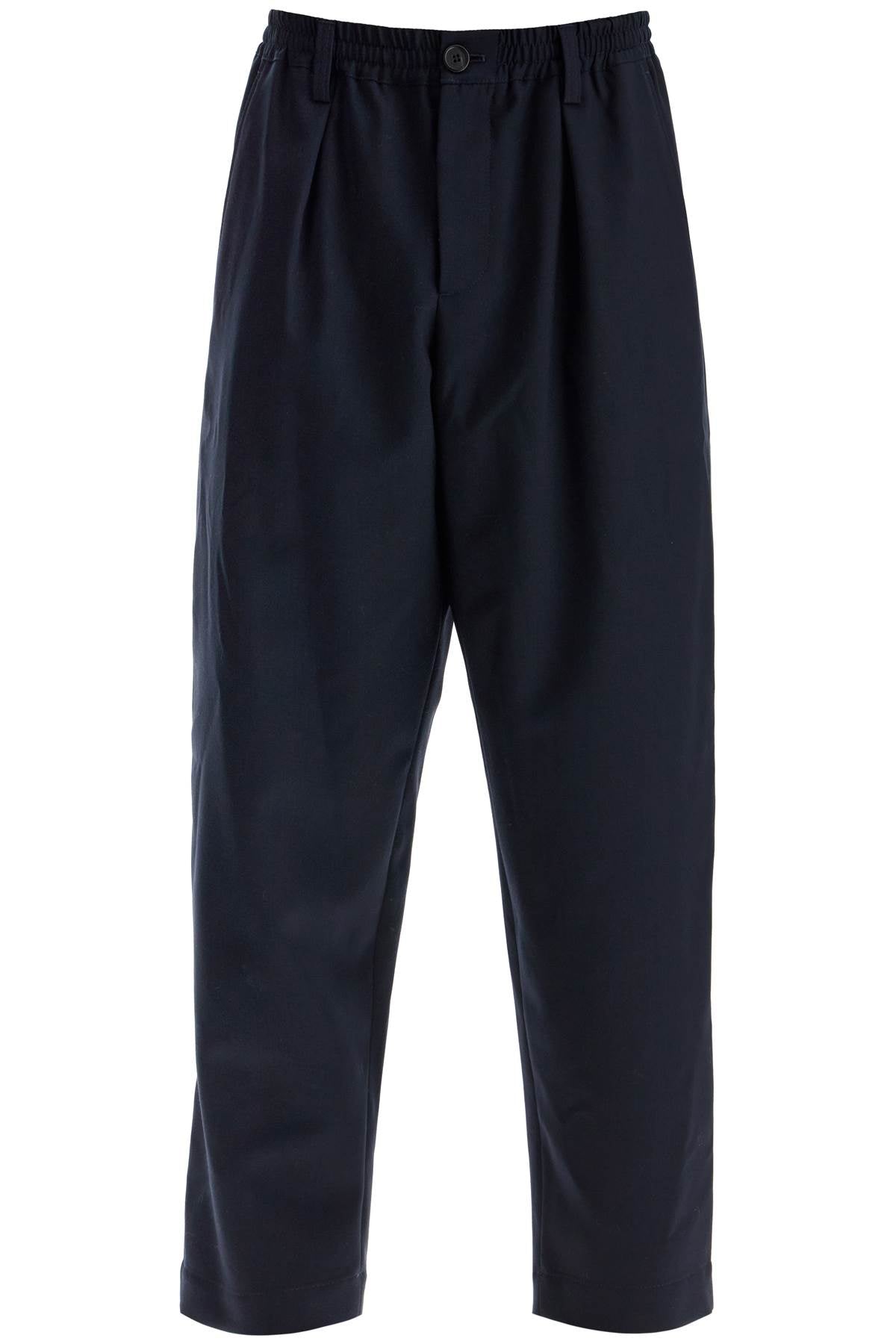 MARNI Elegant Tropical Wool Cropped Pants