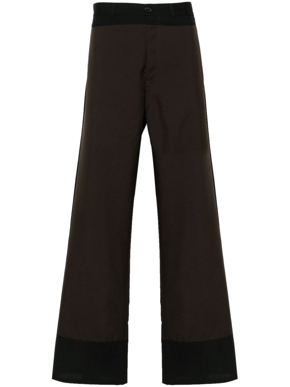 MARNI Colorblock Wool Trousers for Men - FW24 Collection