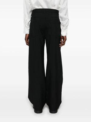 MARNI COLORBLOCK WOOL TROUSERS