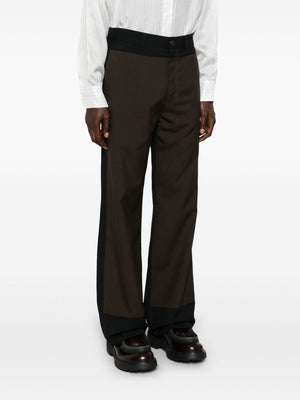 MARNI Colorblock Wool Trousers for Men - FW24 Collection