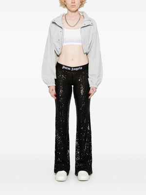 PALM ANGELS Sequin Flared Trousers