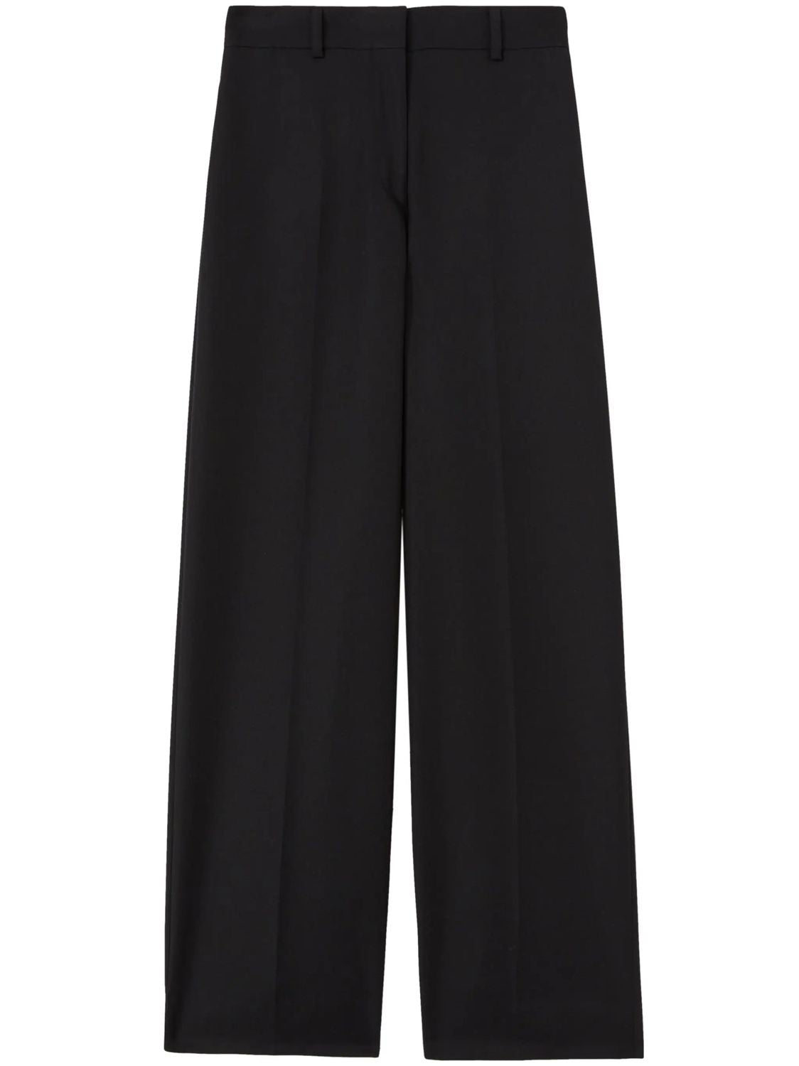 PALM ANGELS Black Wool Blend Trousers for Women