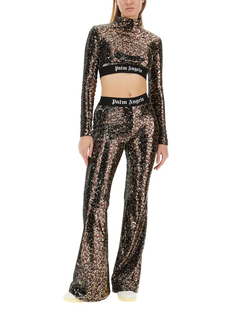 PALM ANGELS Flare Fit Mini Pants - Fall/Winter 2023