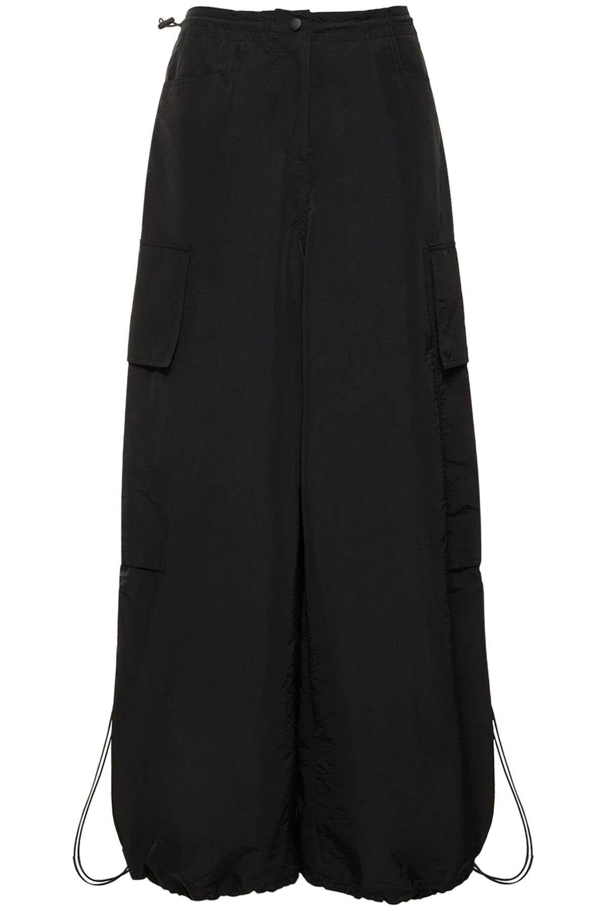 PALM ANGELS Black Parachute Pants for Women - Lightweight and Stylish for FW24 Season