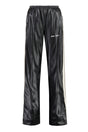 PALM ANGELS Leather Effect Wide Leg Track Pants for Women