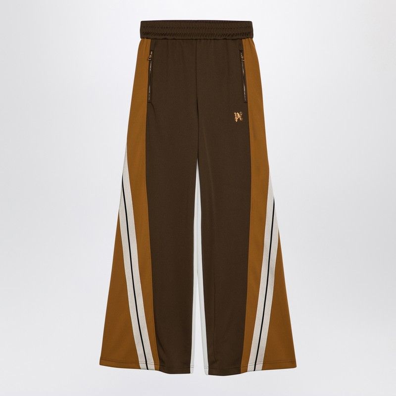 PALM ANGELS Color Block Wide-Leg Sports Trousers