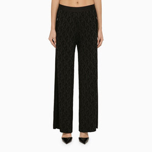 PALM ANGELS All-Over Jacquard Logo Trousers for Women