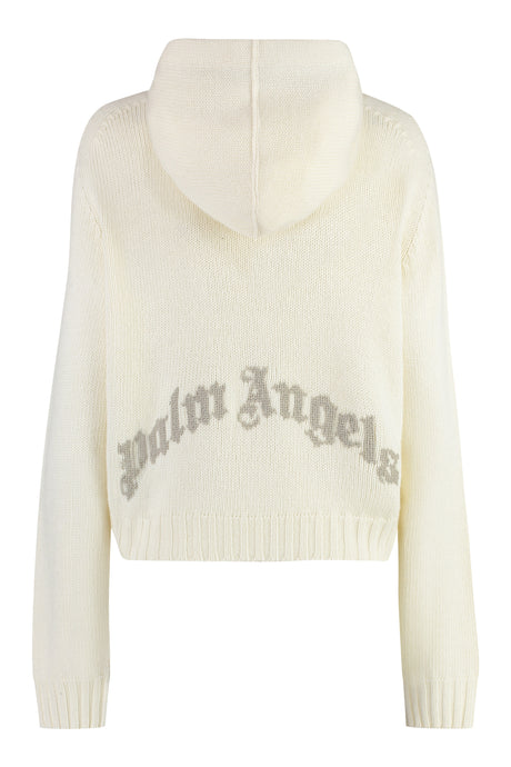 PALM ANGELS Cozy Knit Hoodie for Women