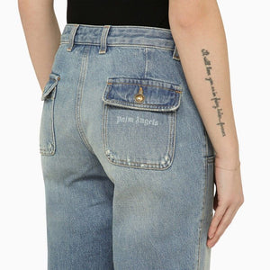 Quần Jean Denim Xanh Nhạt Cho Nữ - Nhiều Túi