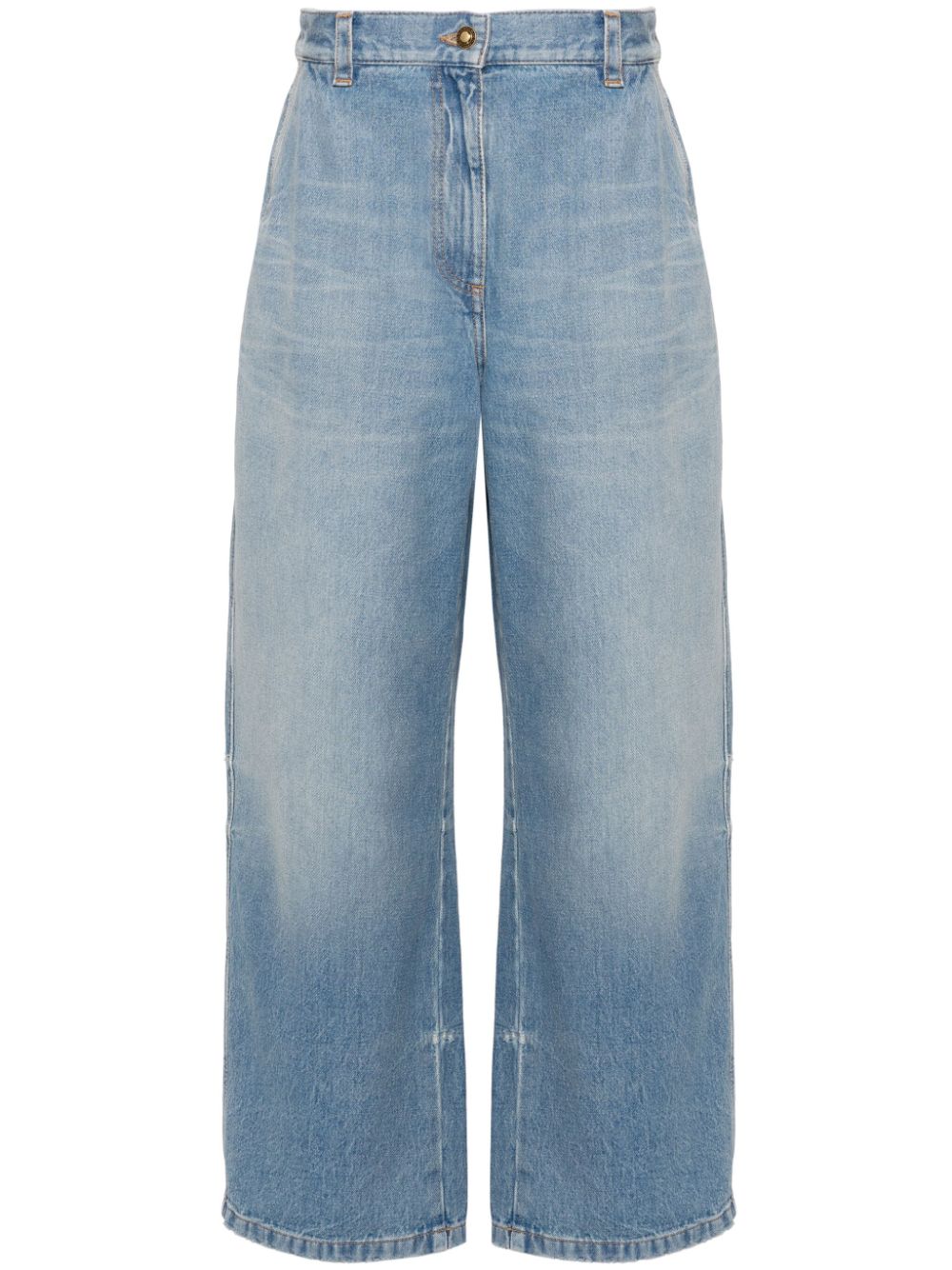 PALM ANGELS Blue Denim Jeans for Women - 24SS Collection