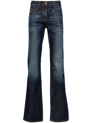 PALM ANGELS Women's Straight Leg Denim Jeans - Navy