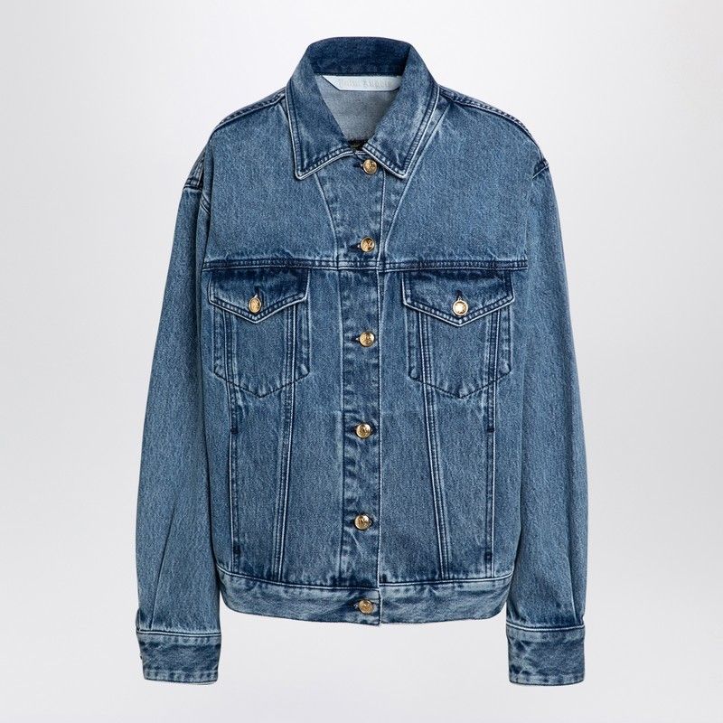 PALM ANGELS Tropical Escape Denim Jacket