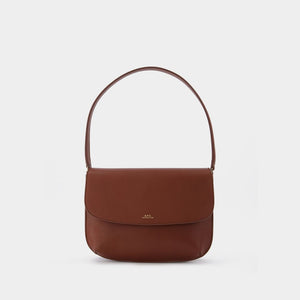 A.P.C. Minimalist Brown Shoulder Handbag for Women - SS24 Collection