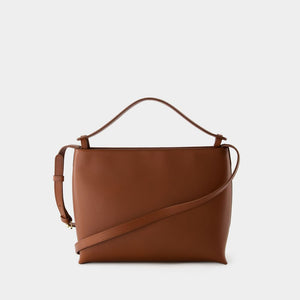 A.P.C. Ultra-Stylish Brown Calfskin Crossbody Bag for Women - FW24 Collection